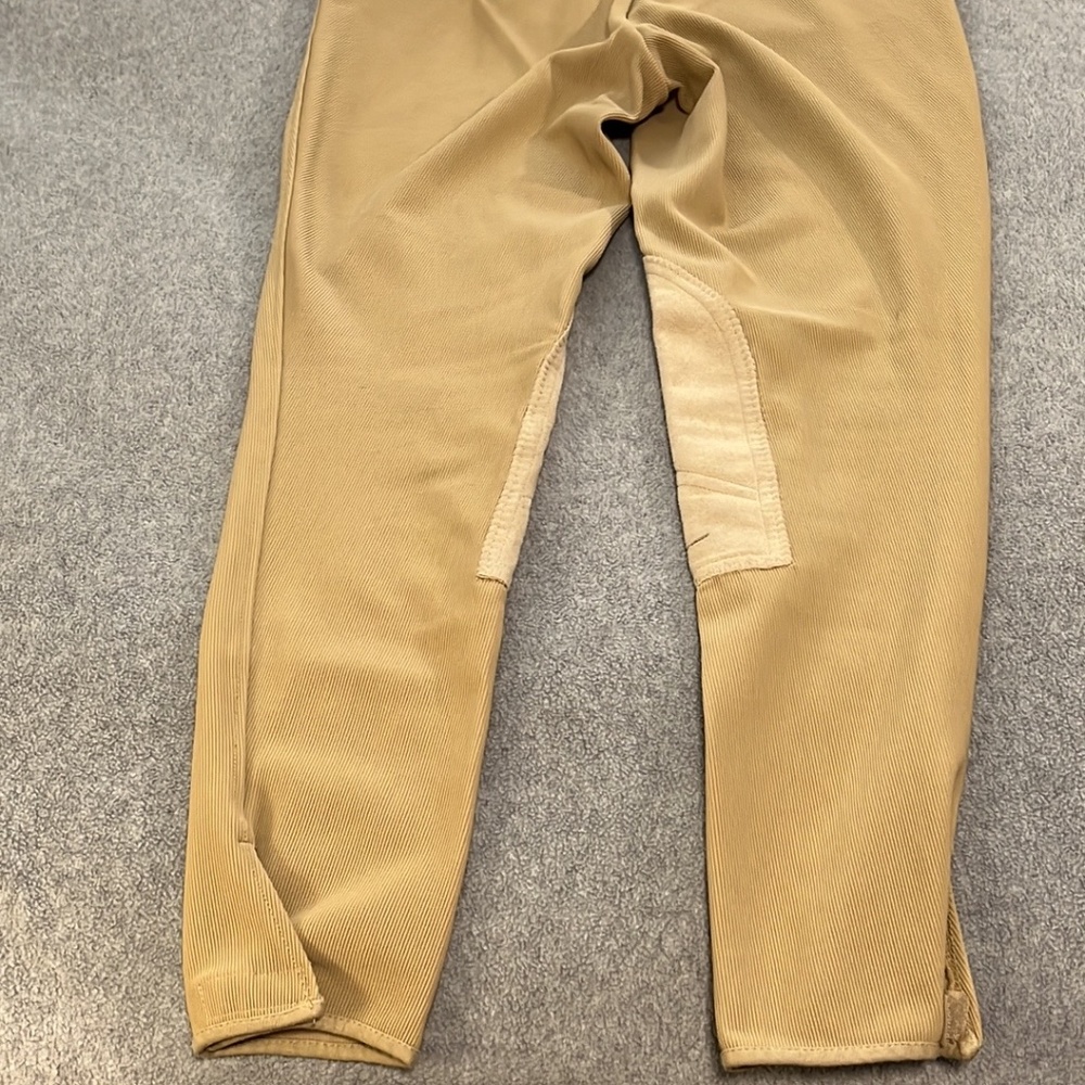 Womens Tuff Rider Equestrian Riding Breeches Pants Size 32 Ribbed - Picture 9 of 12